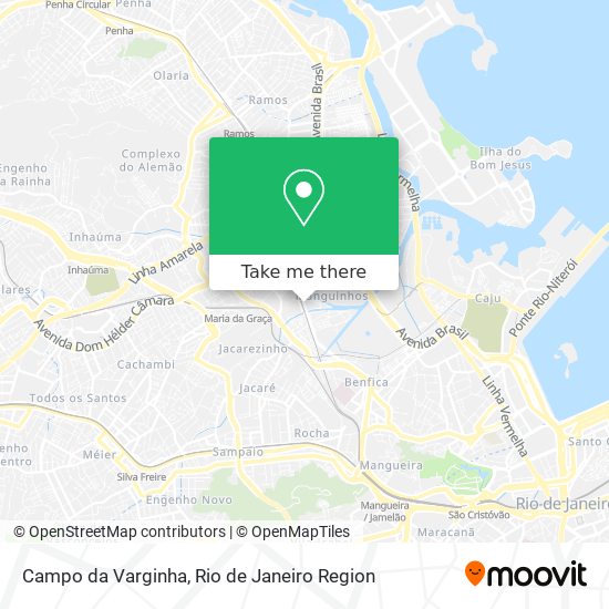 Campo da Varginha map