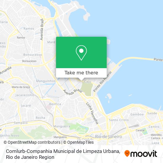 Mapa Comlurb-Companhia Municipal de Limpeza Urbana