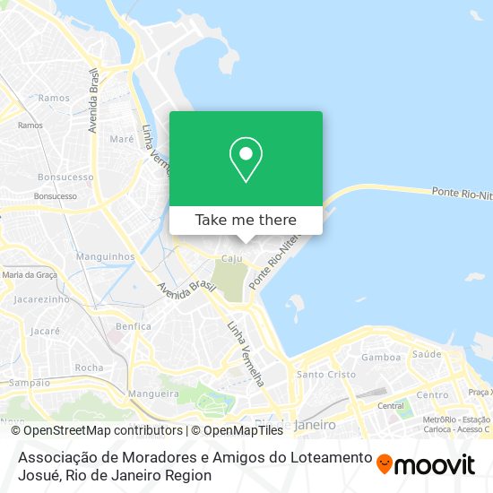 Mapa Associação de Moradores e Amigos do Loteamento Josué