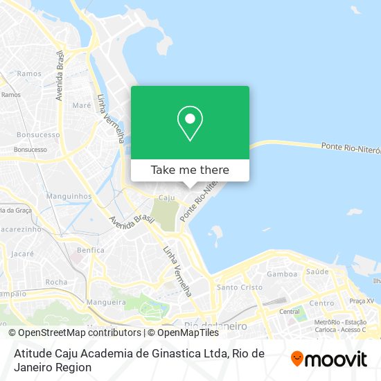 Mapa Atitude Caju Academia de Ginastica Ltda