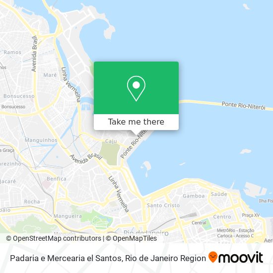 Mapa Padaria e Mercearia el Santos