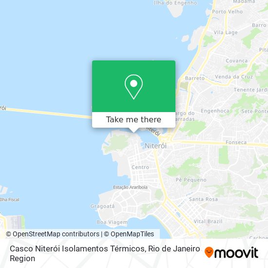 Mapa Casco Niterói Isolamentos Térmicos
