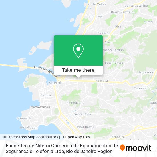 Fhone Tec de Niteroi Comercio de Equipamentos de Seguranca e Telefonia Ltda map