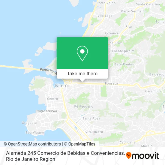 Alameda 245 Comercio de Bebidas e Conveniencias map