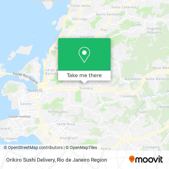 Orikiro Sushi Delivery map