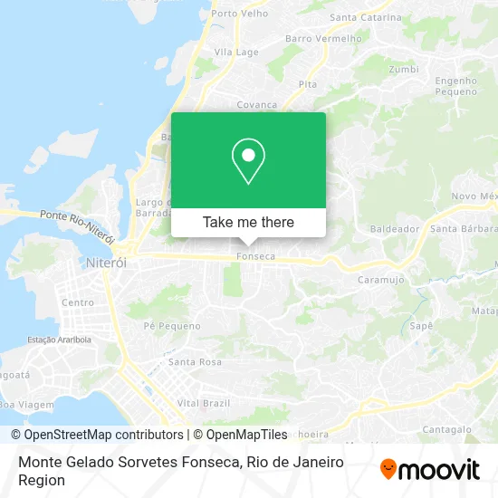Monte Gelado Sorvetes Fonseca map
