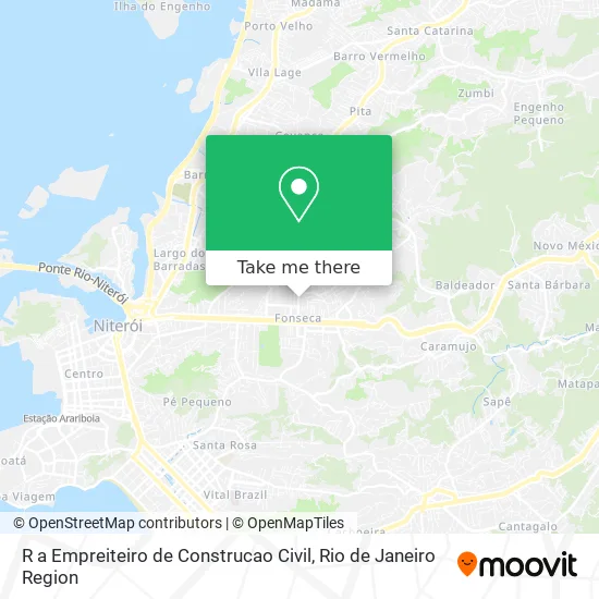 R a Empreiteiro de Construcao Civil map