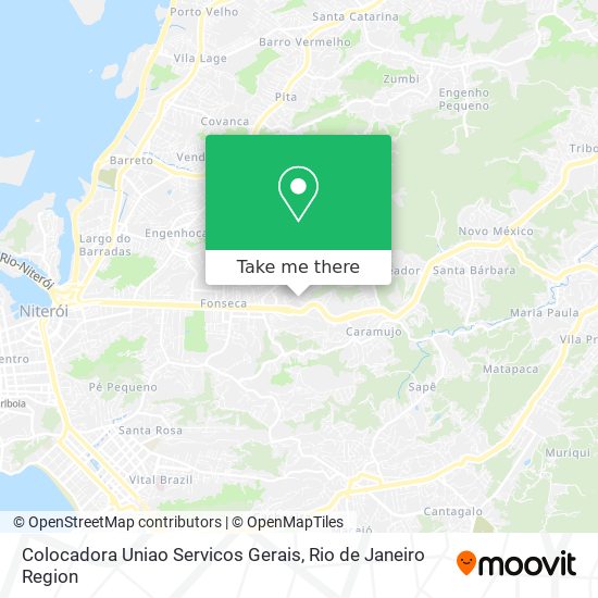 Mapa Colocadora Uniao Servicos Gerais