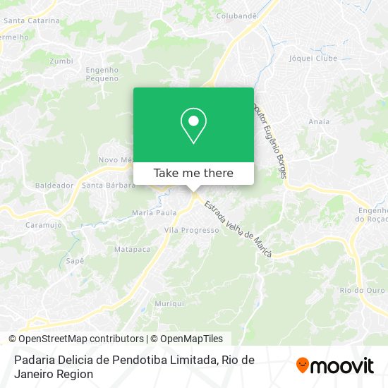 Padaria Delicia de Pendotiba Limitada map
