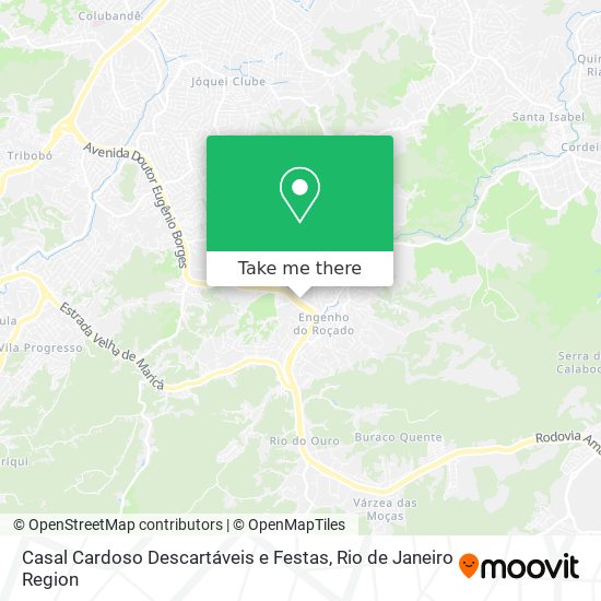 Casal Cardoso Descartáveis e Festas map