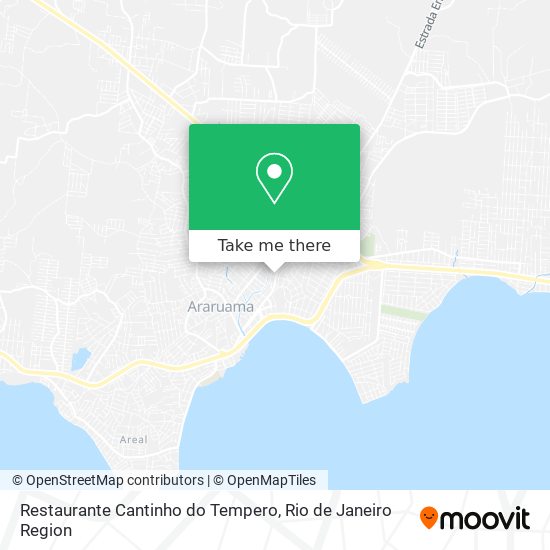 Mapa Restaurante Cantinho do Tempero