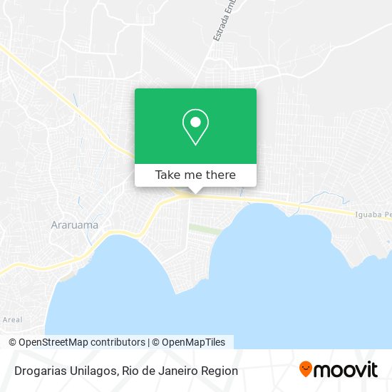 Drogarias Unilagos map