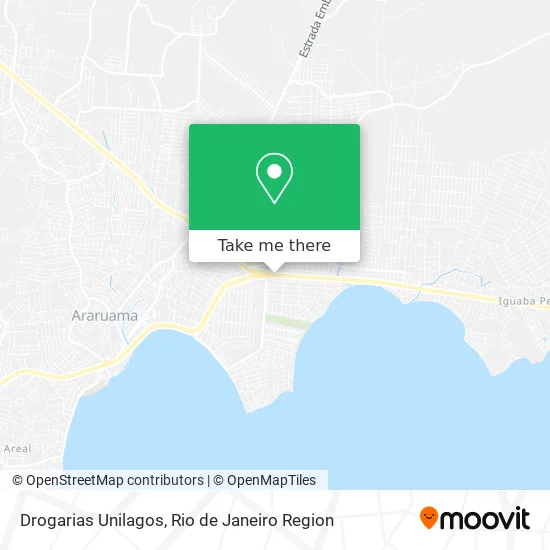 Drogarias Unilagos map