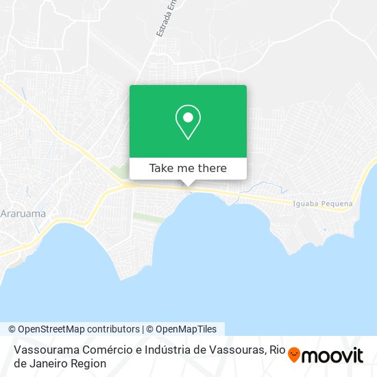 Mapa Vassourama Comércio e Indústria de Vassouras