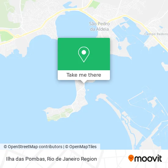 Ilha das Pombas map