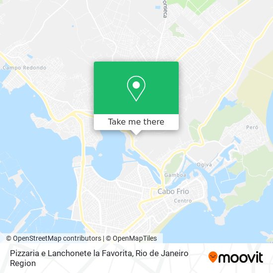 Mapa Pizzaria e Lanchonete la Favorita