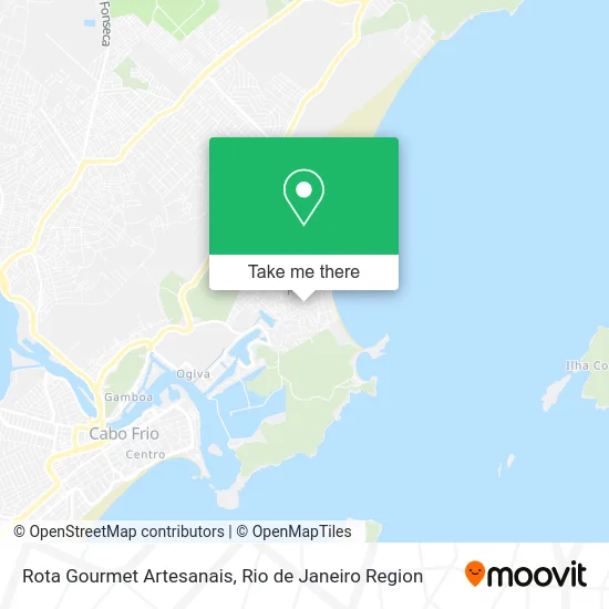 Rota Gourmet Artesanais map