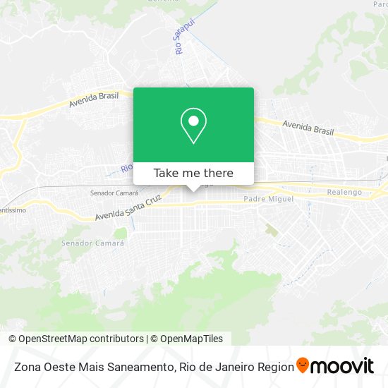 Mapa Zona Oeste Mais Saneamento