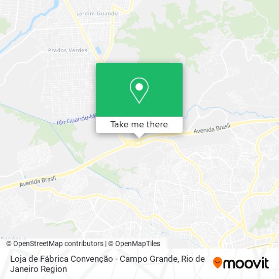 Loja de Fábrica Convenção - Campo Grande map