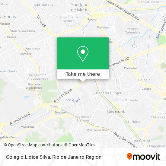 Mapa Colegio Lidice Silva