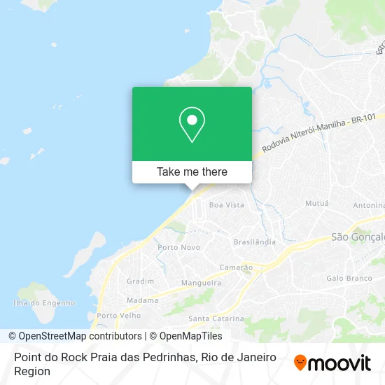 Point do Rock Praia das Pedrinhas map