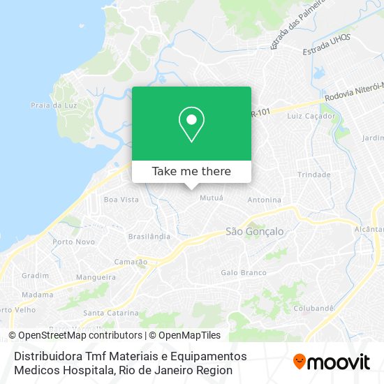 Distribuidora Tmf Materiais e Equipamentos Medicos Hospitala map