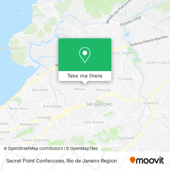 Secret Point Confeccoes map