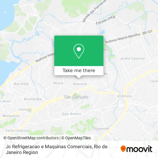 Jc Refrigeracao e Maquinas Comerciais map