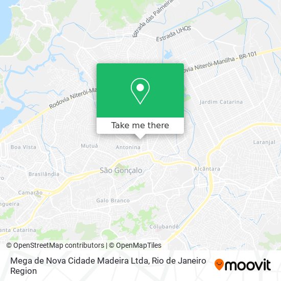 Mega de Nova Cidade Madeira Ltda map