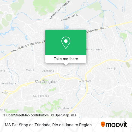 MS Pet Shop da Trindade map