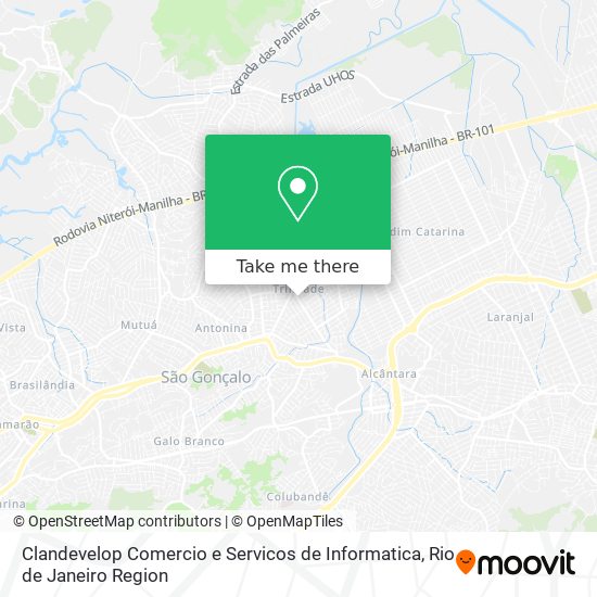 Mapa Clandevelop Comercio e Servicos de Informatica