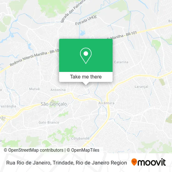 Rua Rio de Janeiro, Trindade map