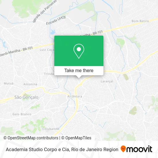 Academia Studio Corpo e Cia map