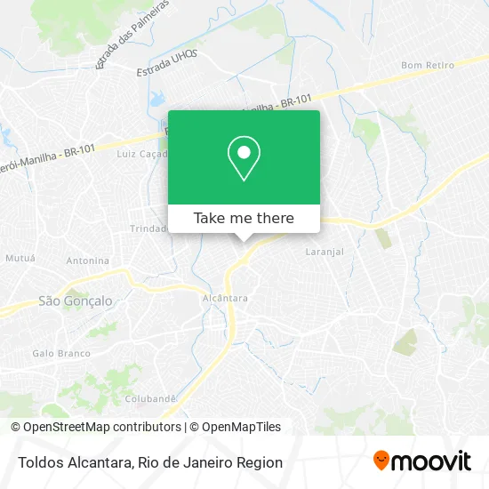 Toldos Alcantara map