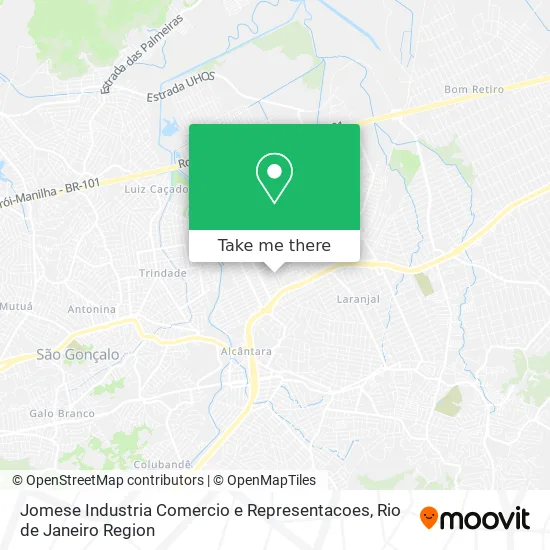 Jomese Industria Comercio e Representacoes map