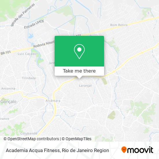 Mapa Academia Acqua Fitness