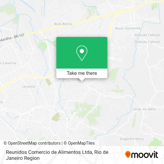 Reunidos Comercio de Alimentos Ltda map