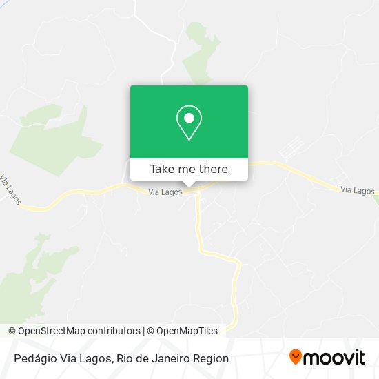 Pedágio Via Lagos map