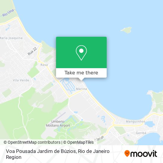 Voa Pousada Jardim de Búzios map