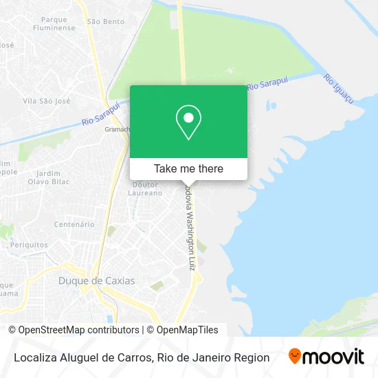 Localiza Aluguel de Carros map