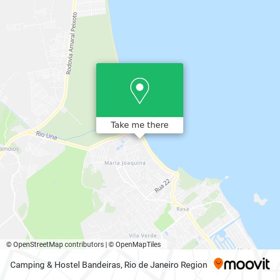 Camping & Hostel Bandeiras map