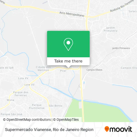 Supermercado Vianense map
