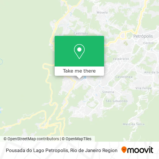 Pousada do Lago Petropolis map