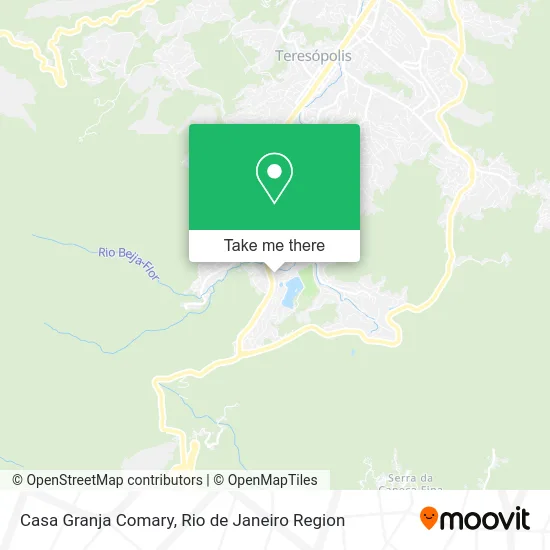 Casa Granja Comary map