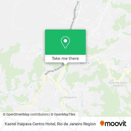 Kastel Itaipava Centro Hotel map