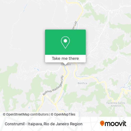 Construmil - Itaipava map