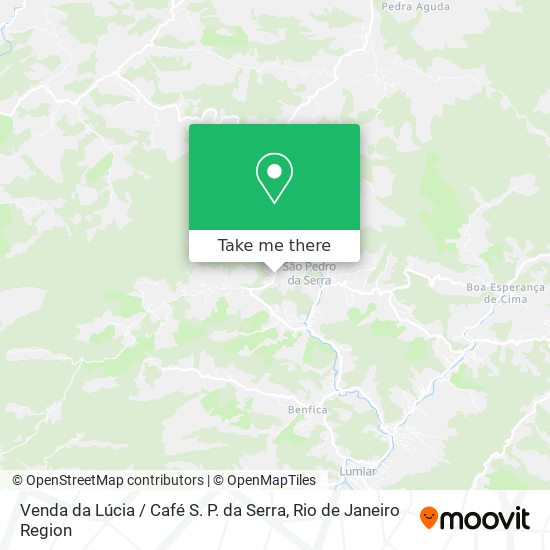 Mapa Venda da Lúcia / Café S. P. da Serra