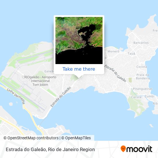 Estrada do Galeão map