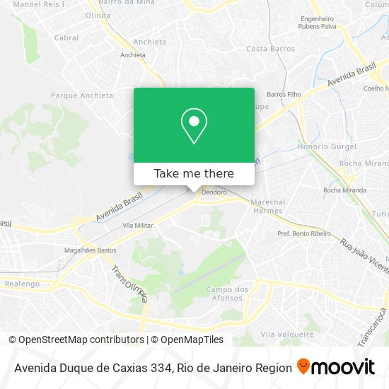 Mapa Avenida Duque de Caxias 334