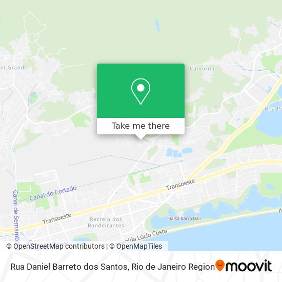 Rua Daniel Barreto dos Santos map
